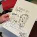 ...e il disegno della toilette del collezionista invasa di fumetti realizzato da Alfredo Castelli (del Corriere dei ragazzi)